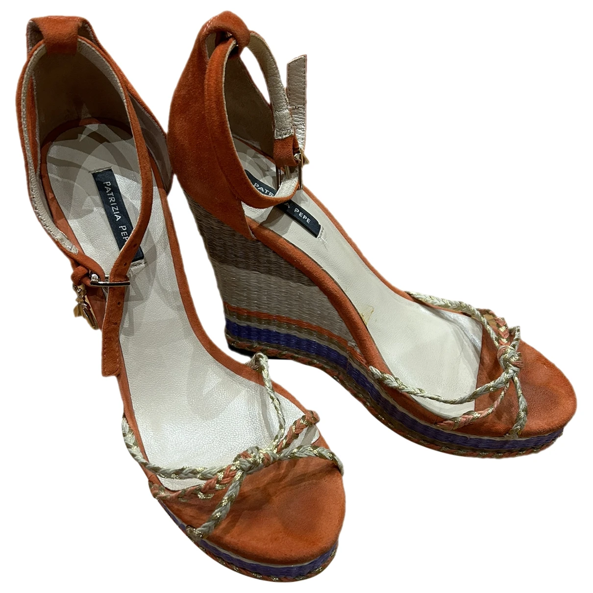 Pre-owned Patrizia Pepe Cloth Sandals In Other