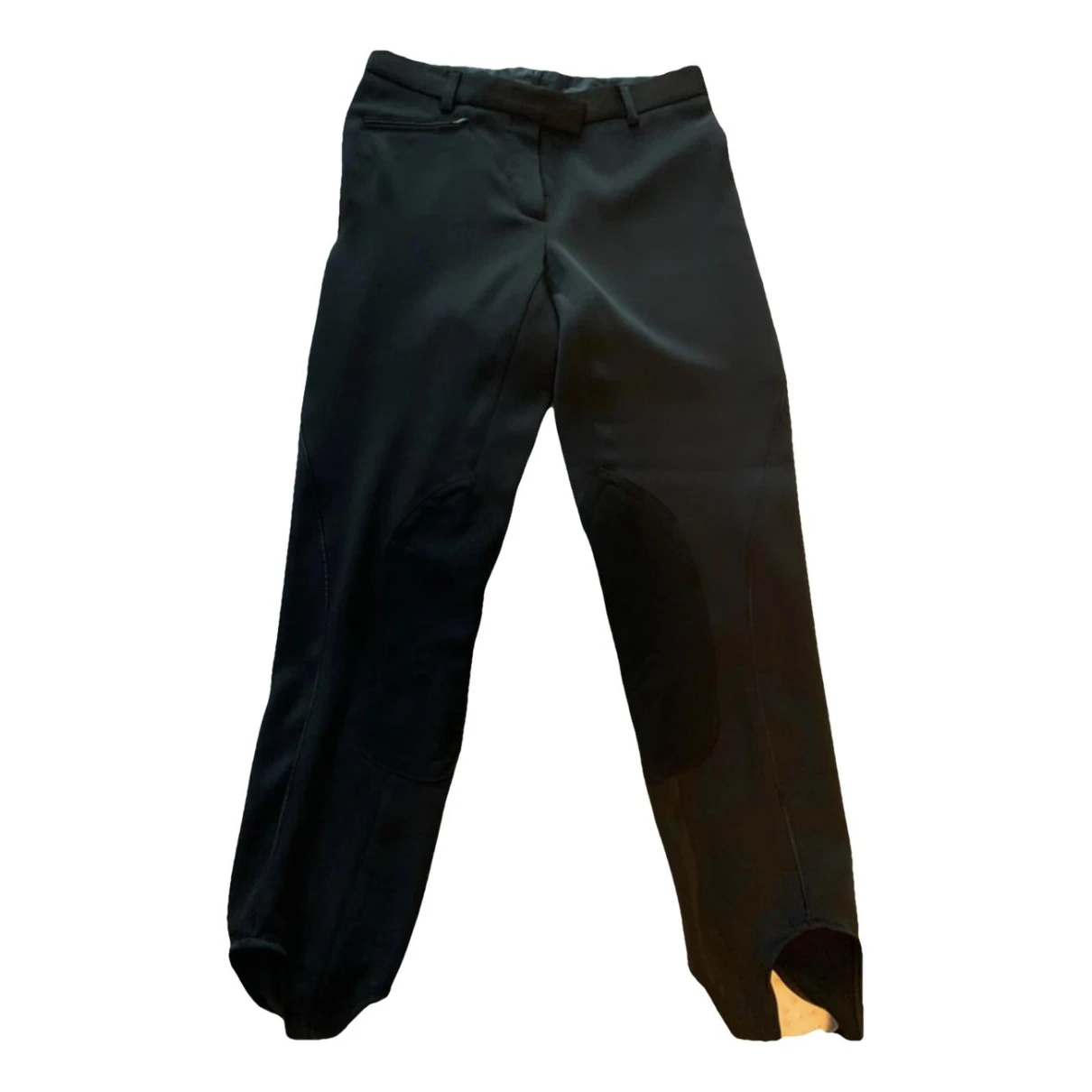 Pre-owned Ermanno Scervino Wool Trousers In Black