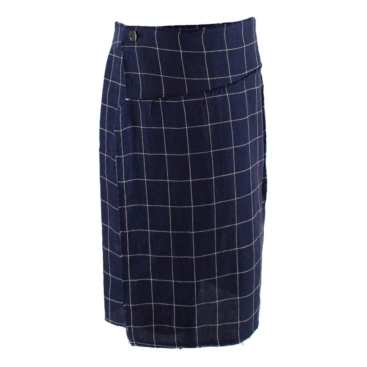 Pre-owned Acne Studios Linen Skirt In Blue
