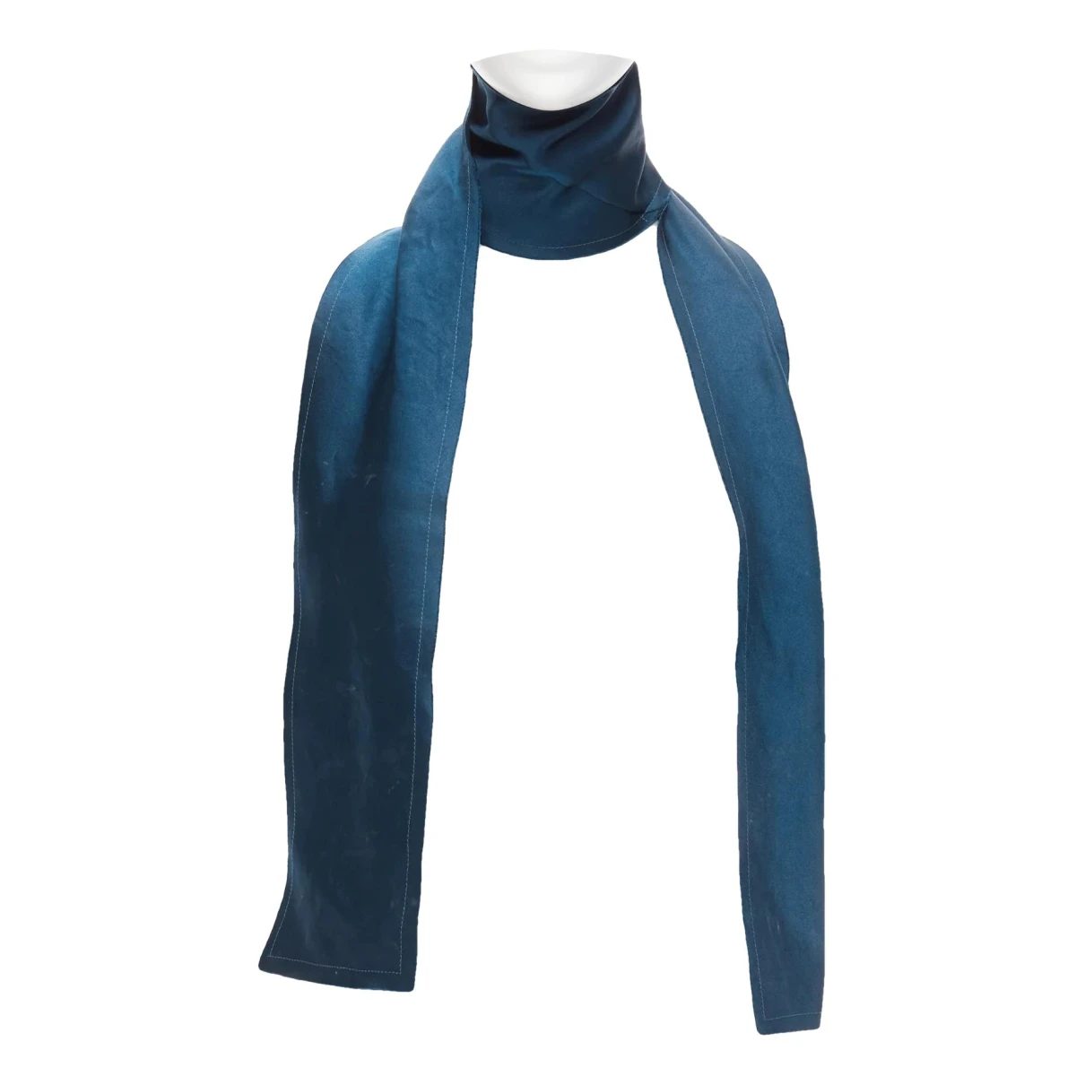 Pre-owned Lanvin Silk Belt In Blue