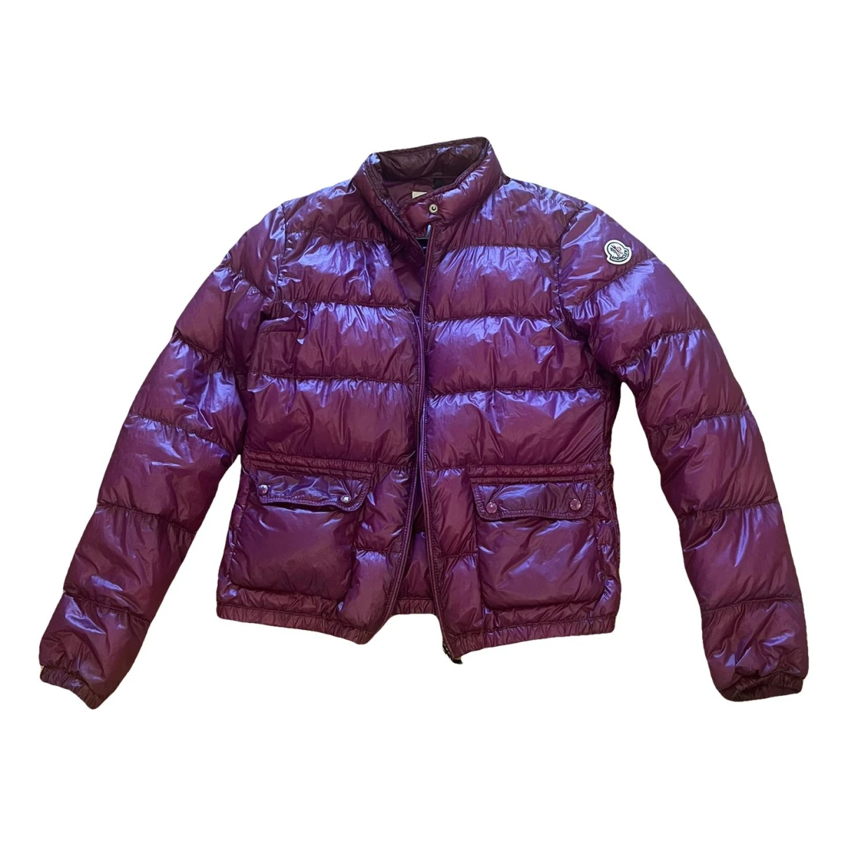 Pre-owned Moncler Classic Puffer In Purple