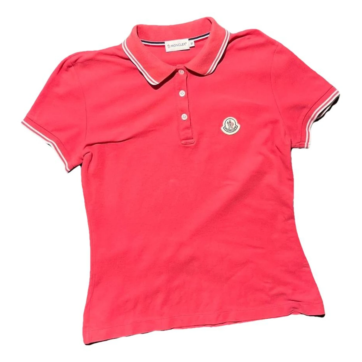 Pre-owned Moncler Polo In Pink