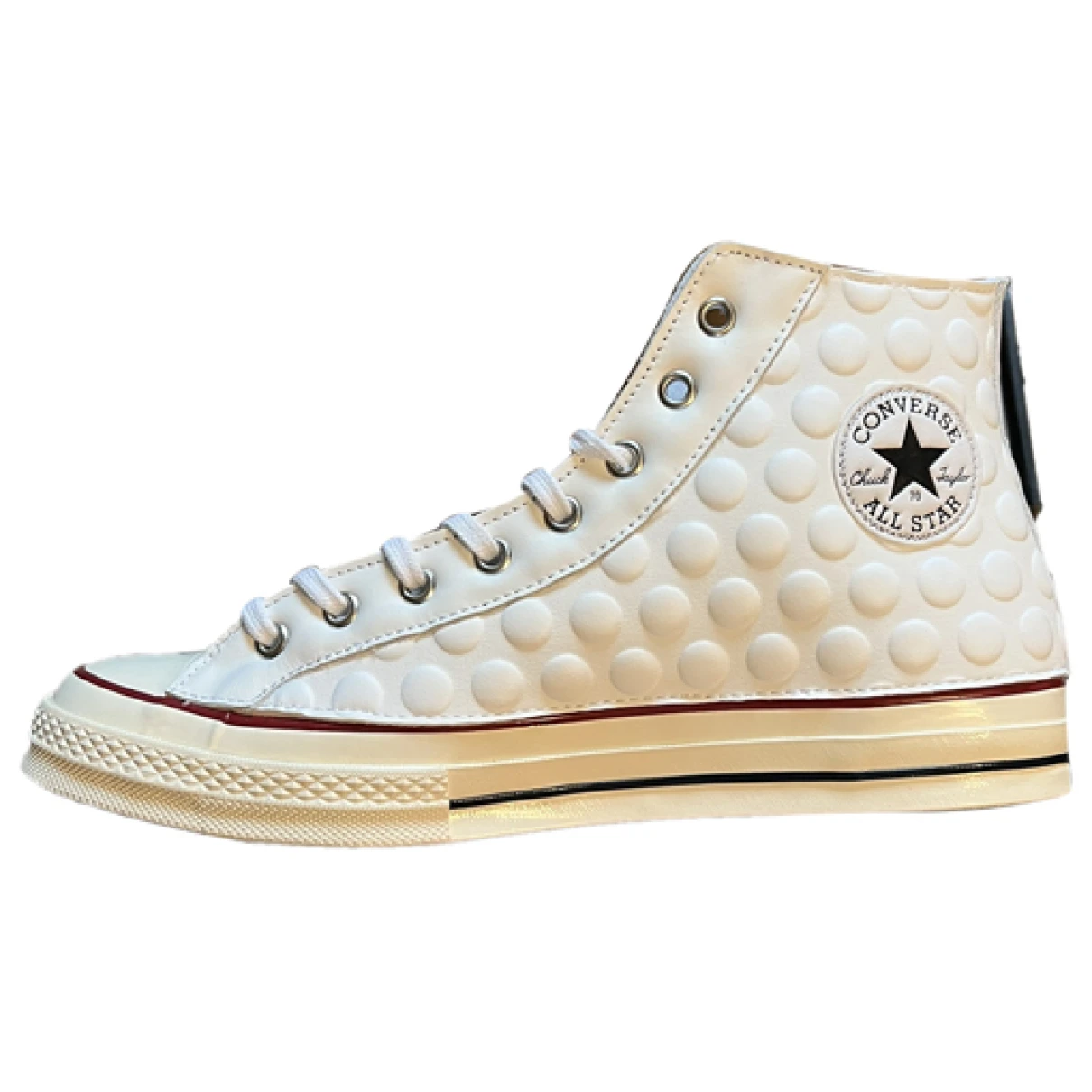 Pre-owned Converse Leather High Trainers In White