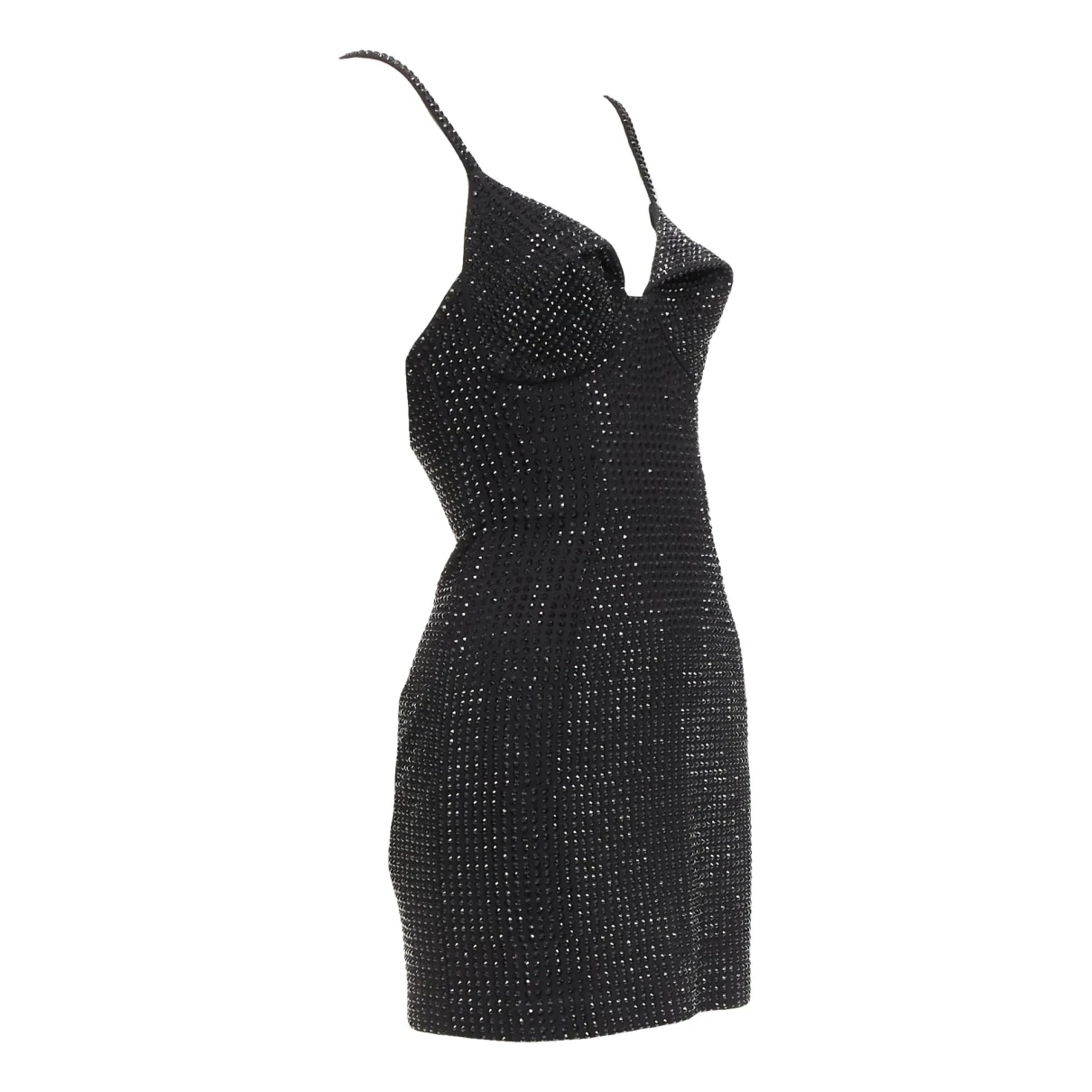 Pre-owned Area Mid-length Dress In Black