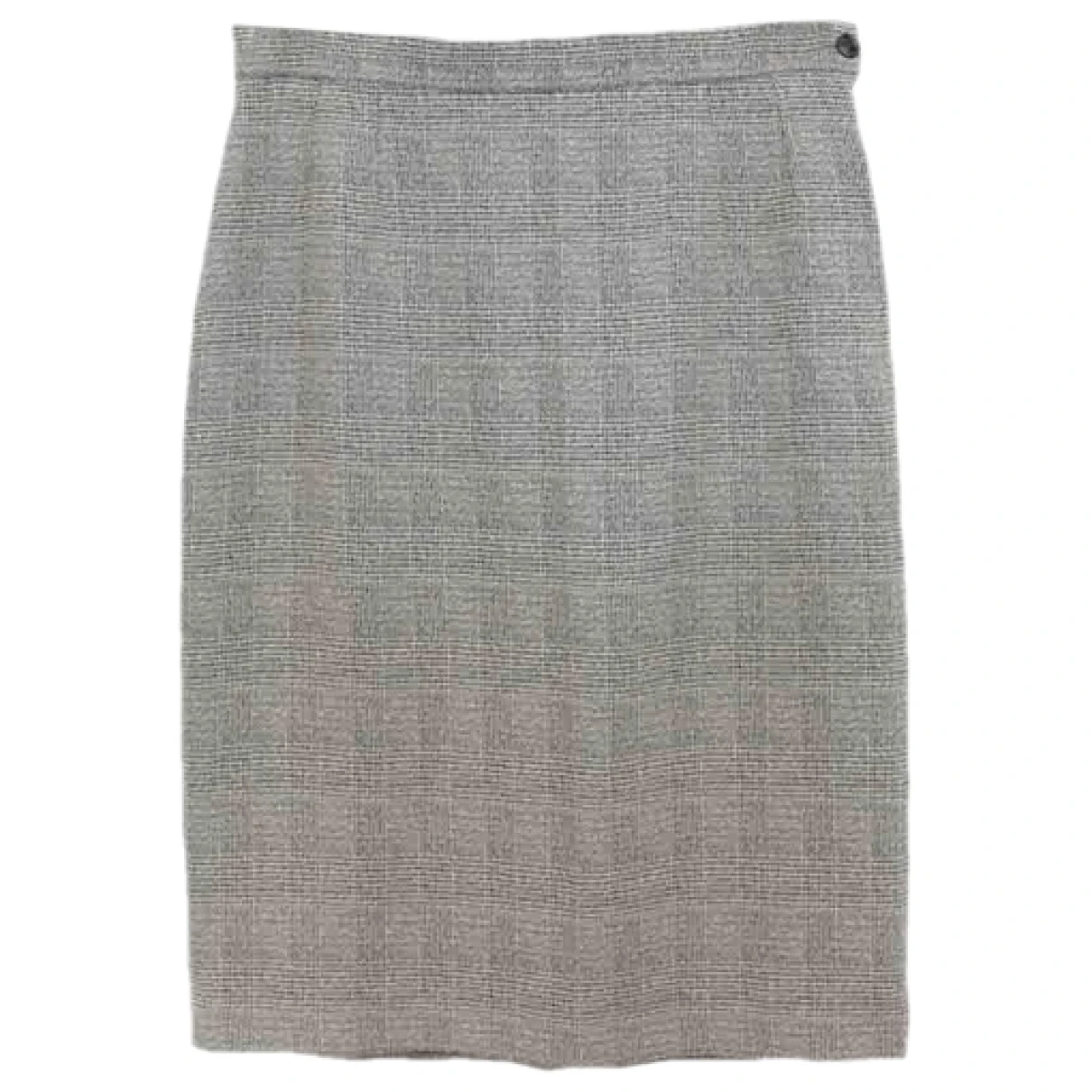 Pre-owned Saint Laurent Maxi Skirt In Grey
