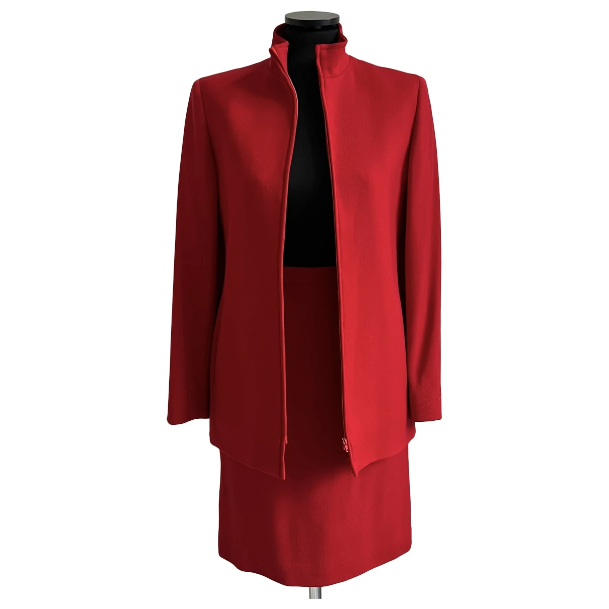 Pre-owned Marella Wool Suit Jacket In Red