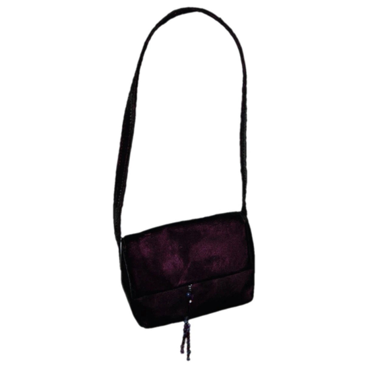 Pre-owned Trussardi Velvet Handbag In Burgundy