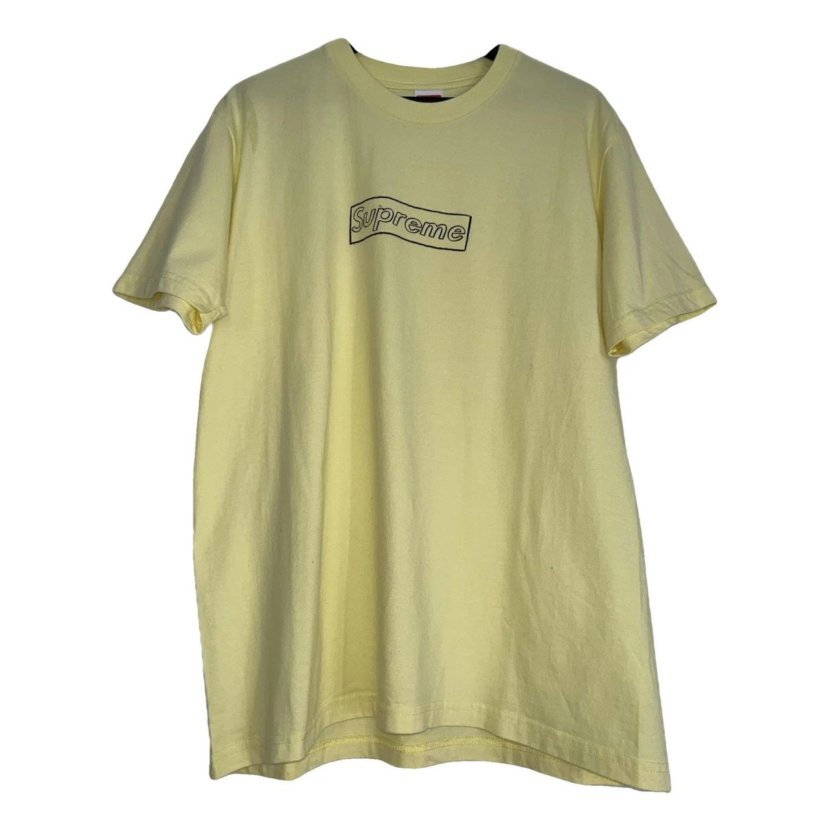 Pre-owned Supreme Box Logo T-shirt In Yellow