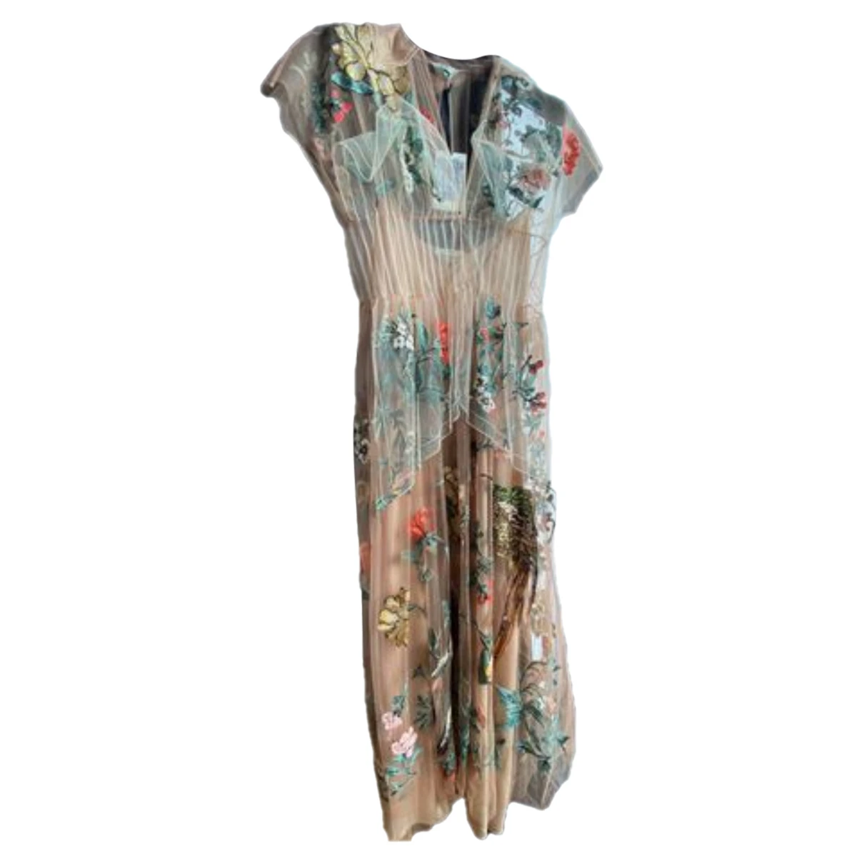 Pre-owned Fendi Silk Mid-length Dress In Multicolour