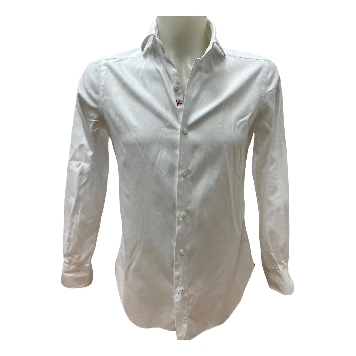 Pre-owned Isaia Shirt In White