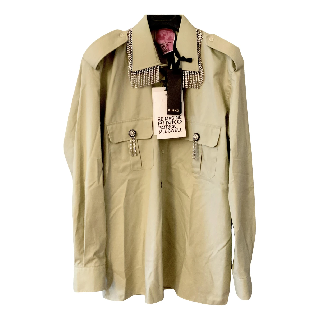 Pre-owned Pinko Shirt In Green
