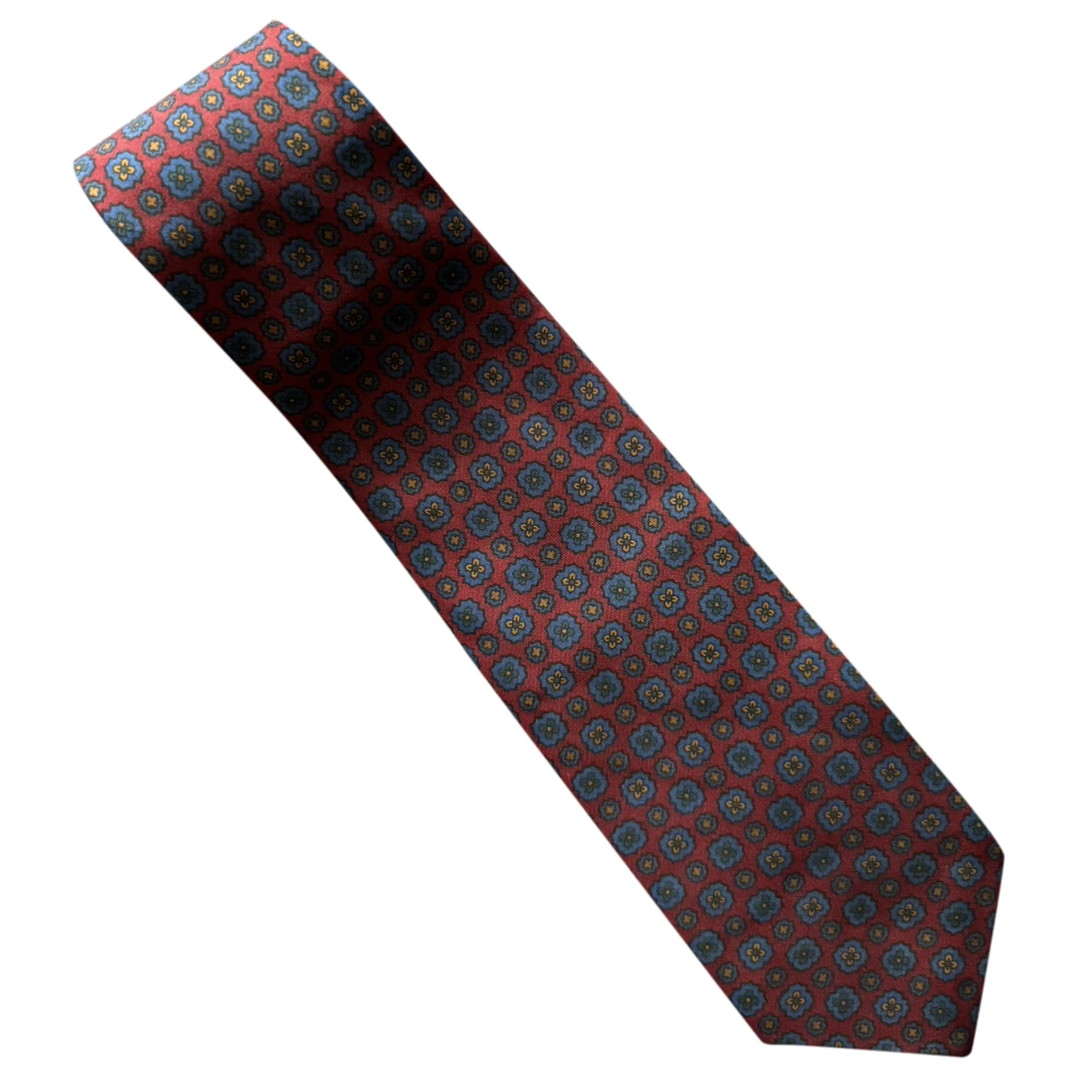 Pre-owned Burberry Silk Tie In Red