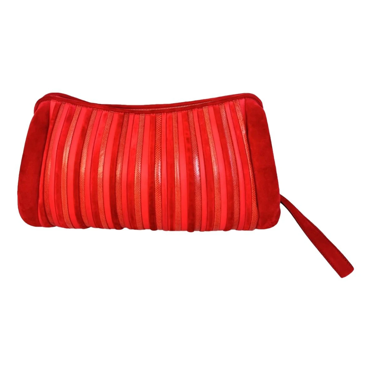 Pre-owned Ferragamo Clutch Bag In Red
