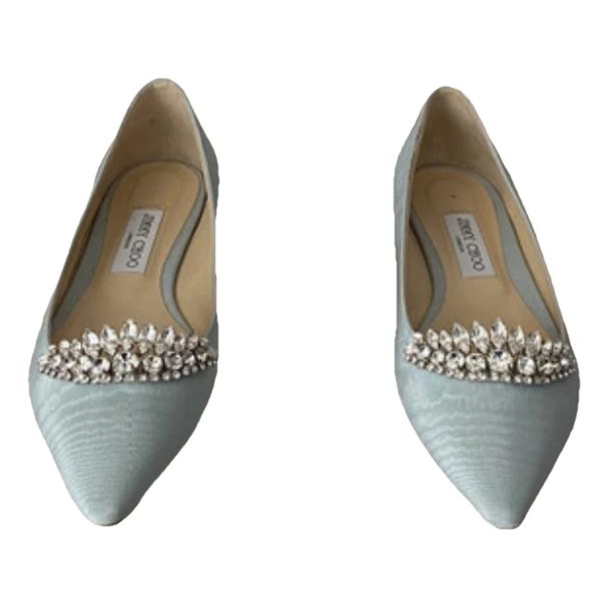 Pre-owned Jimmy Choo Ballet Flats In Blue
