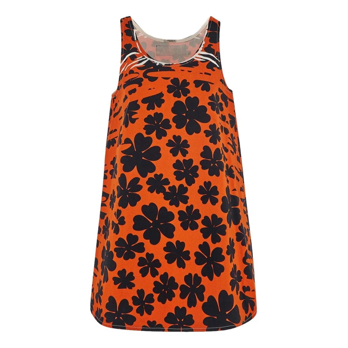 Pre-owned Miu Miu Mini Dress In Orange