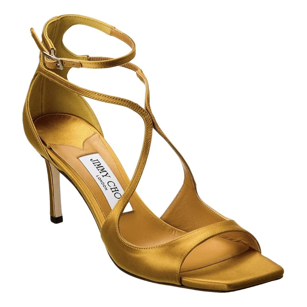 Pre-owned Jimmy Choo Cloth Sandal In Yellow
