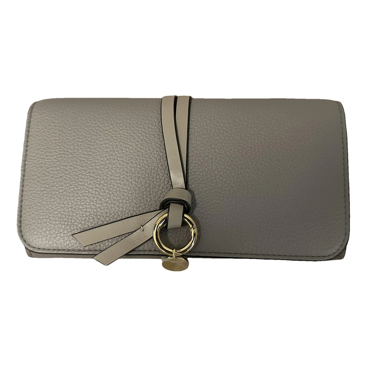 Pre-owned Chloé Leather Wallet In Grey