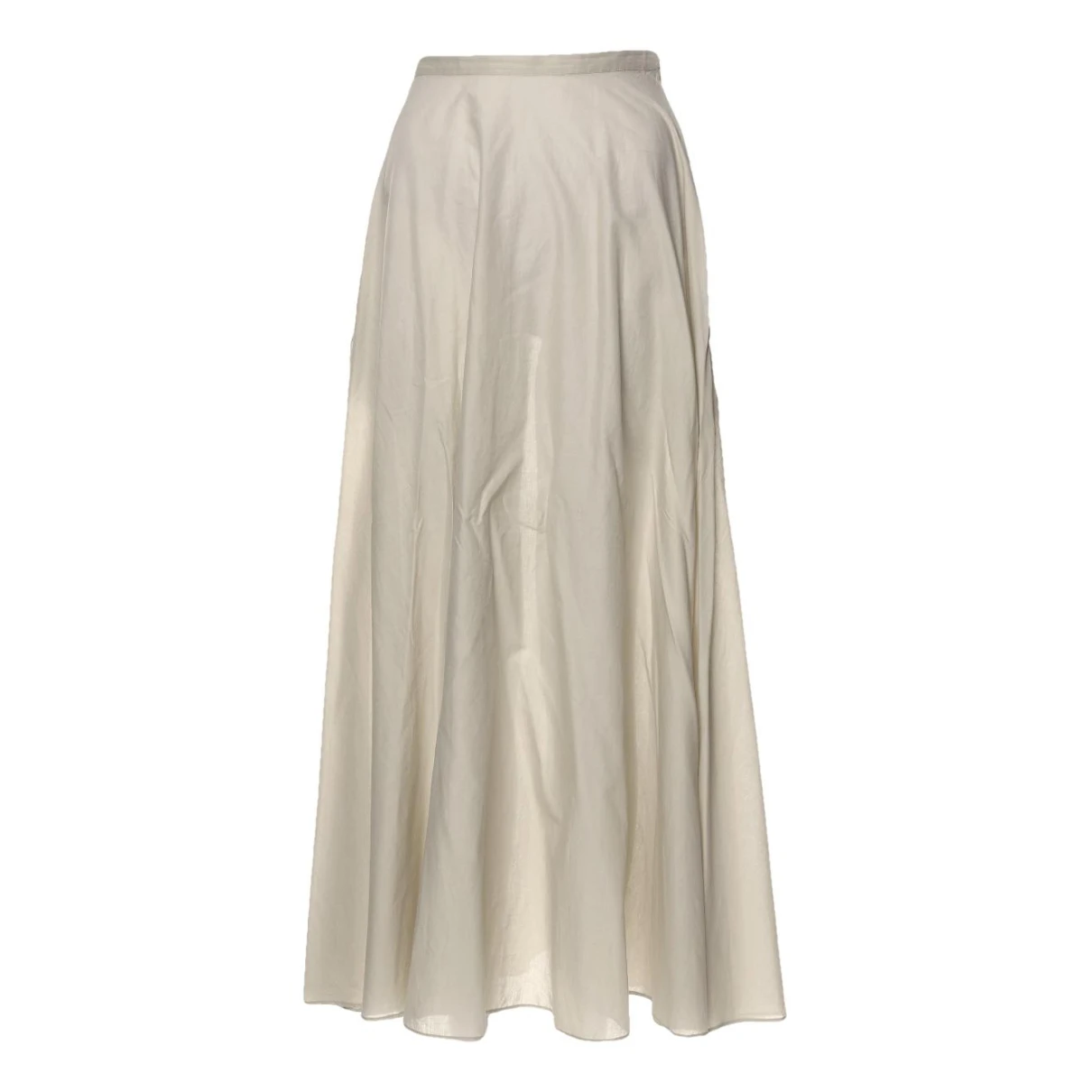 Pre-owned Dior Maxi Skirt In Ecru