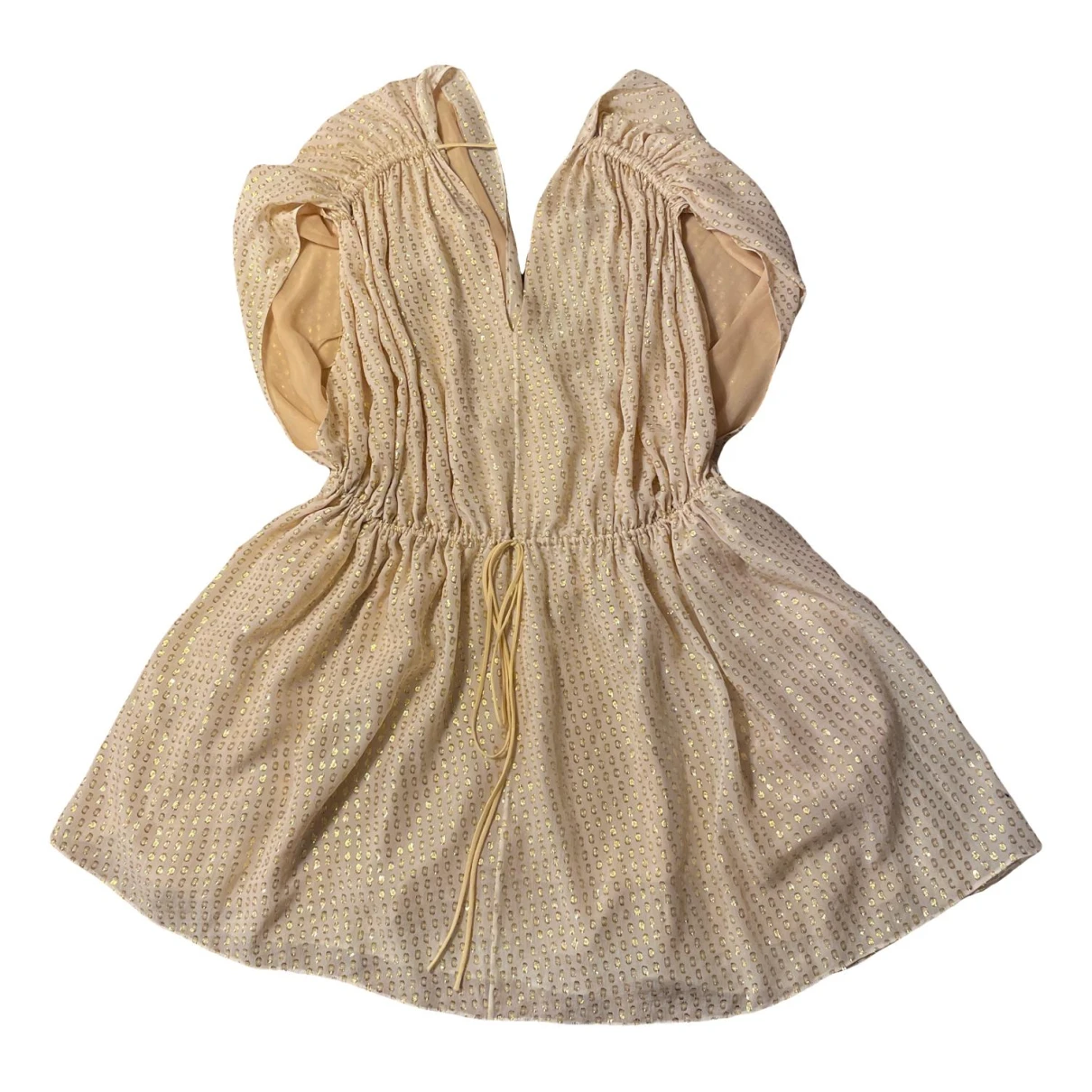 Pre-owned Stella Mccartney Mini Dress In Beige
