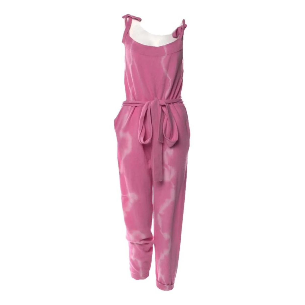 Pre-owned Loveshackfancy Cashmere Jumpsuit In Pink