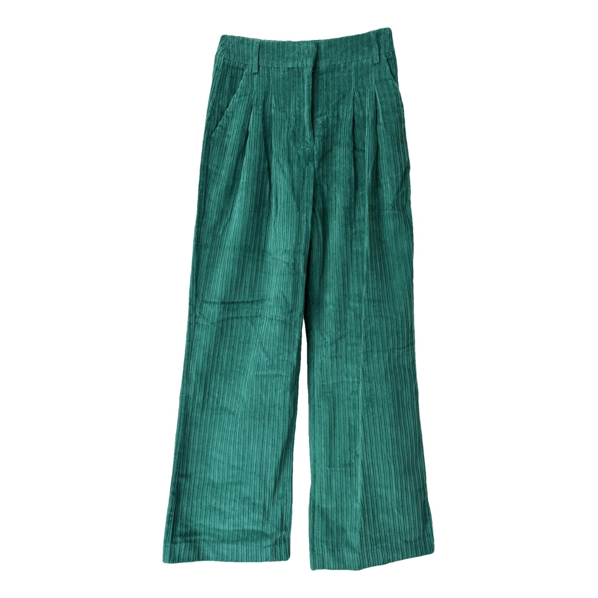 Pre-owned Farm Rio Straight Pants In Turquoise