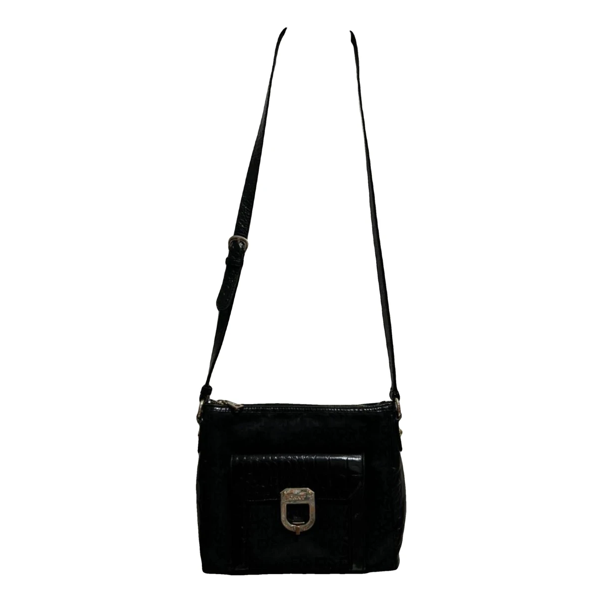 Pre-owned Dkny Handbag In Black