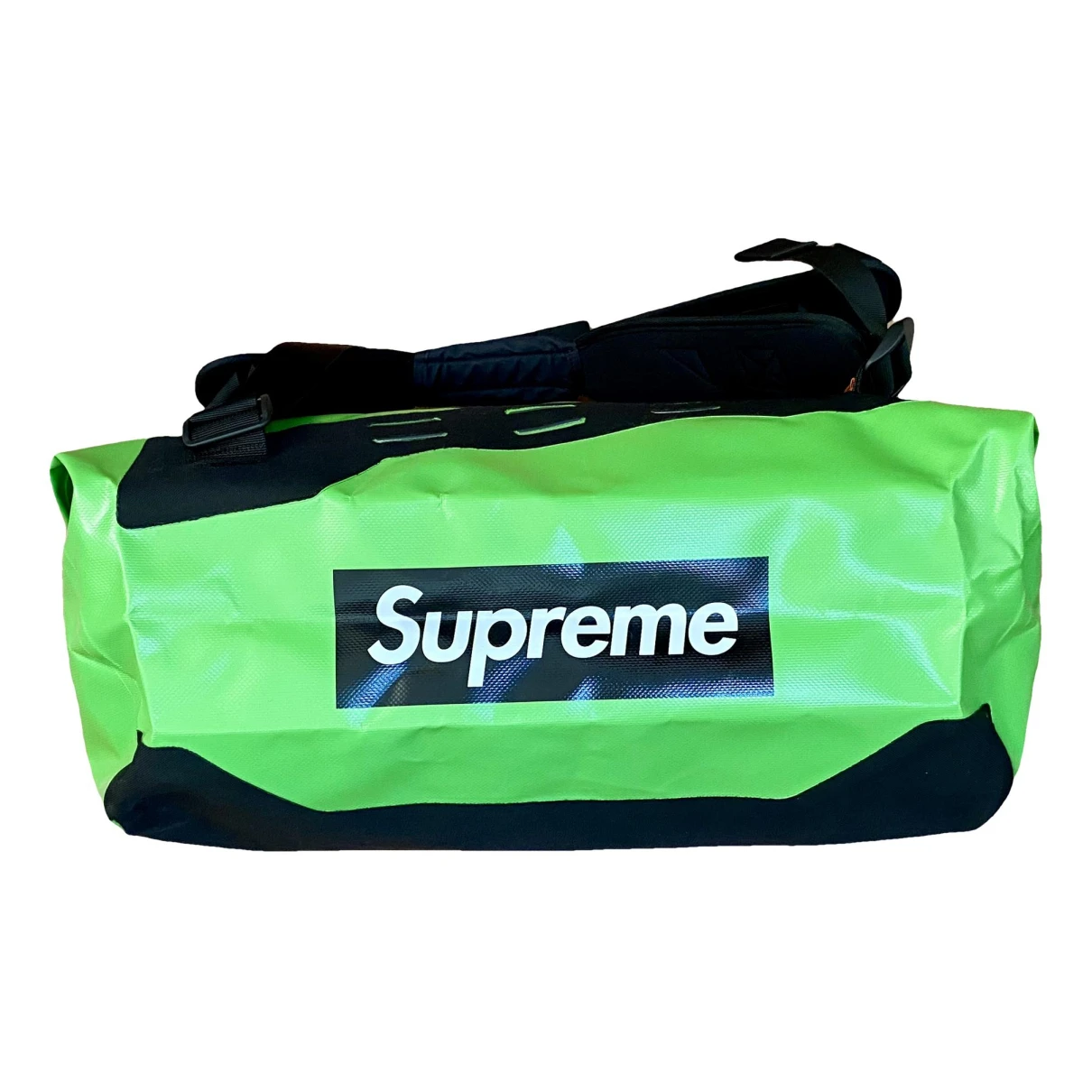 Pre-owned Supreme Vinyl Travel Bag In Green