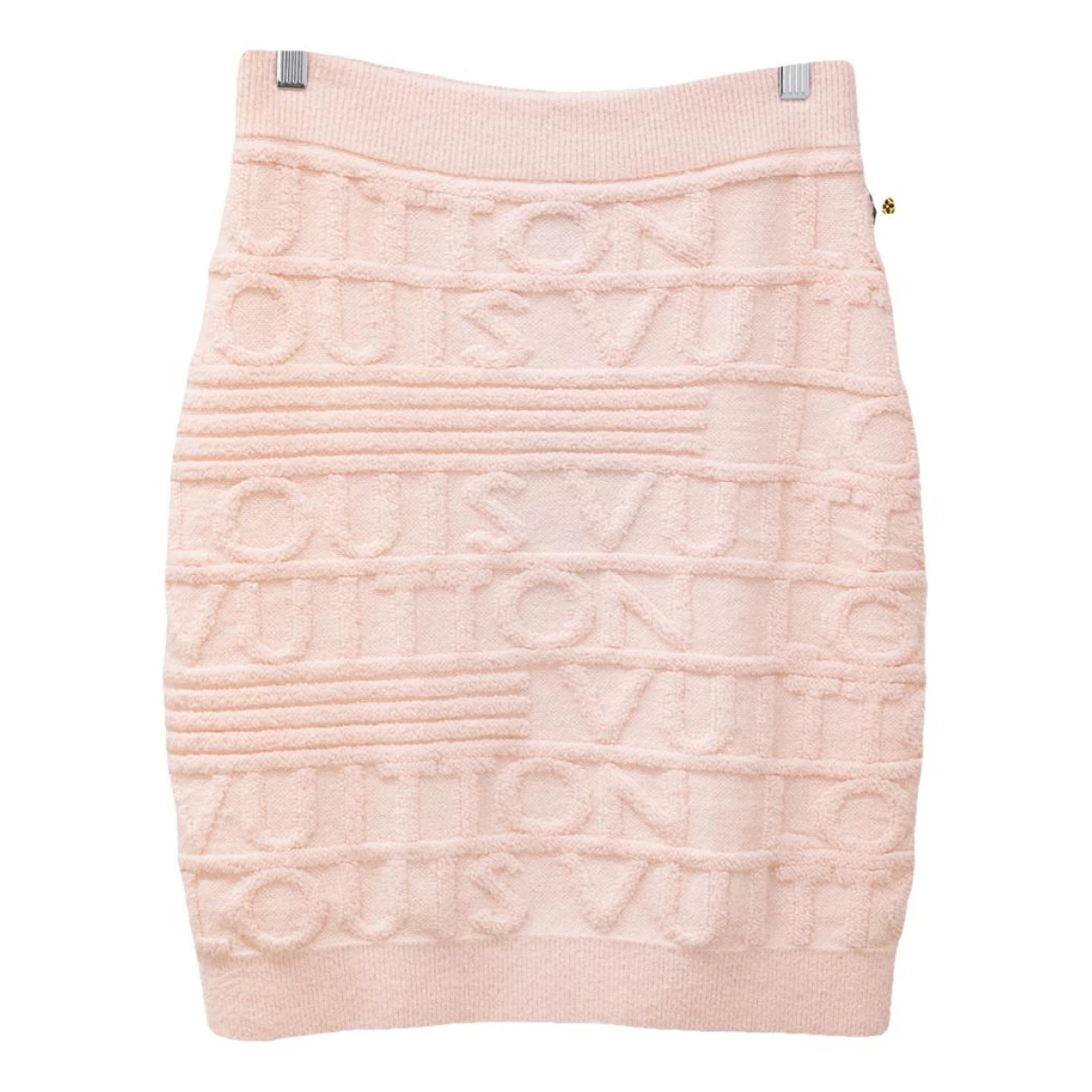 Pre-owned Louis Vuitton Wool Mini Skirt In Pink