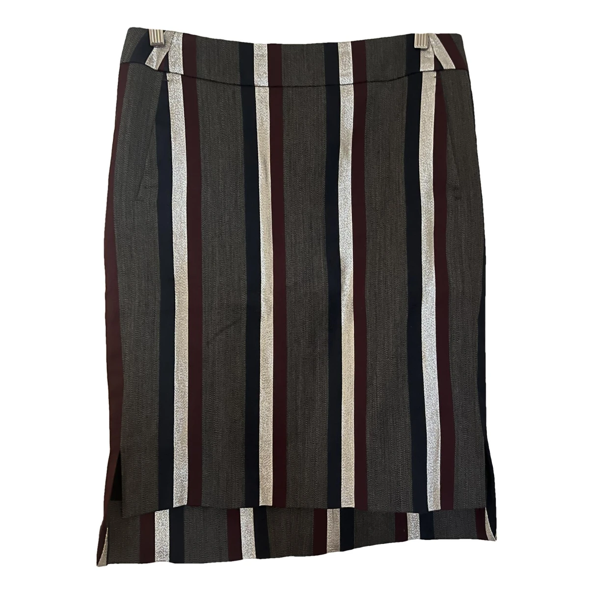 Pre-owned Dries Van Noten Wool Skirt Suit In Multicolour