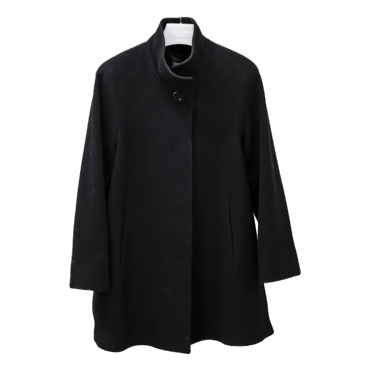 Pre-owned Cinzia Rocca Wool Jacket In Black