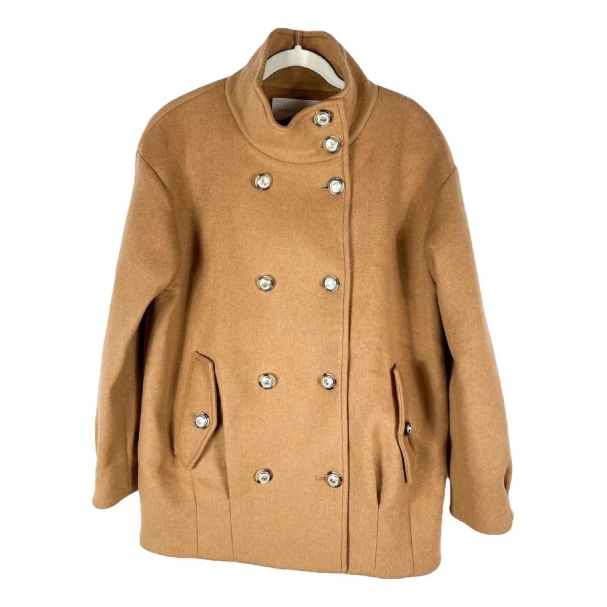 Pre-owned Veronica Beard Wool Trench Coat In Brown