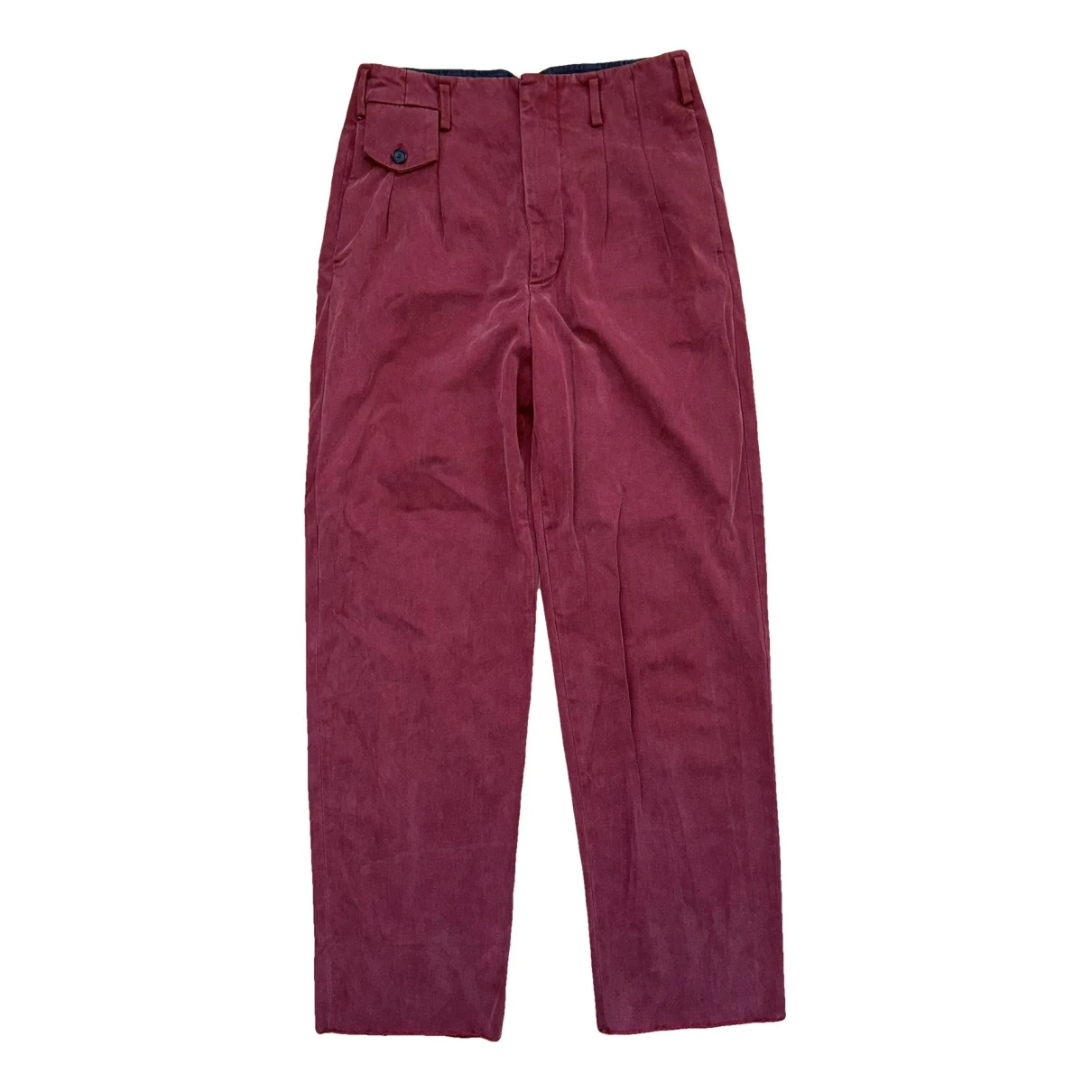 Pre-owned Golden Goose Straight Pants In Red