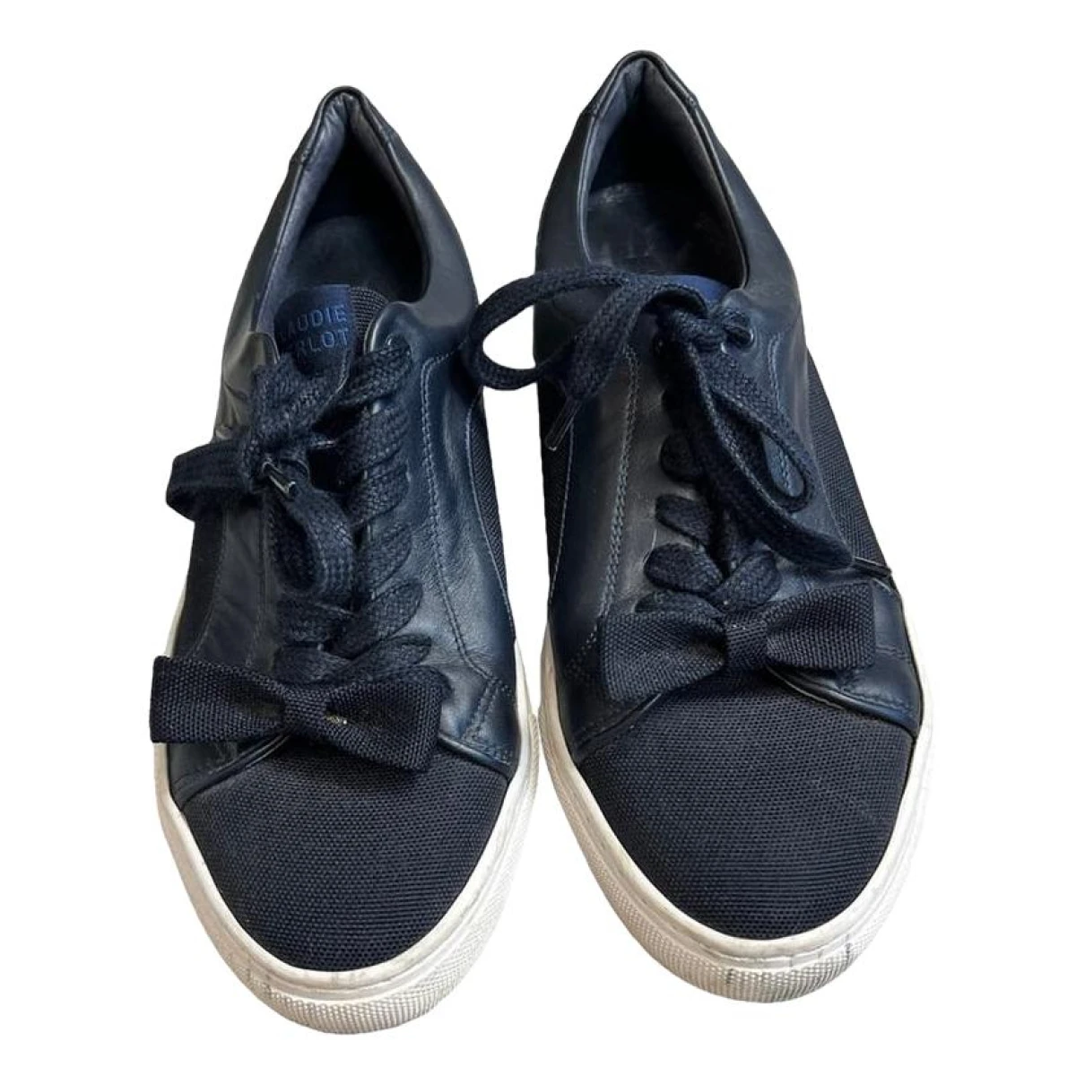Pre-owned Claudie Pierlot Leather Trainers In Blue