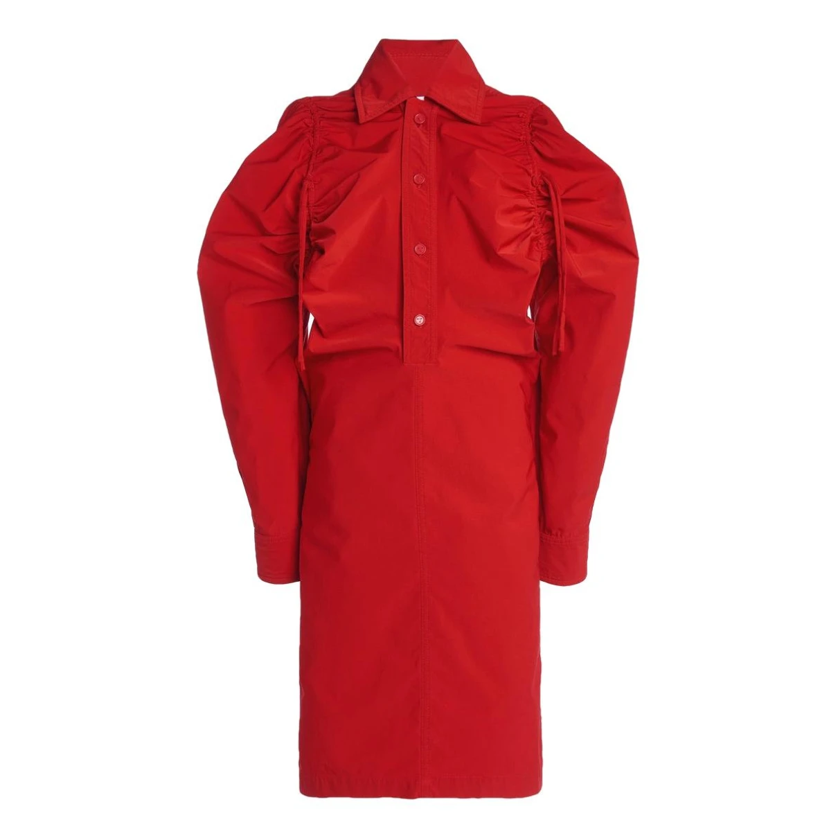 Pre-owned Bottega Veneta Wool Mid-length Dress In Red