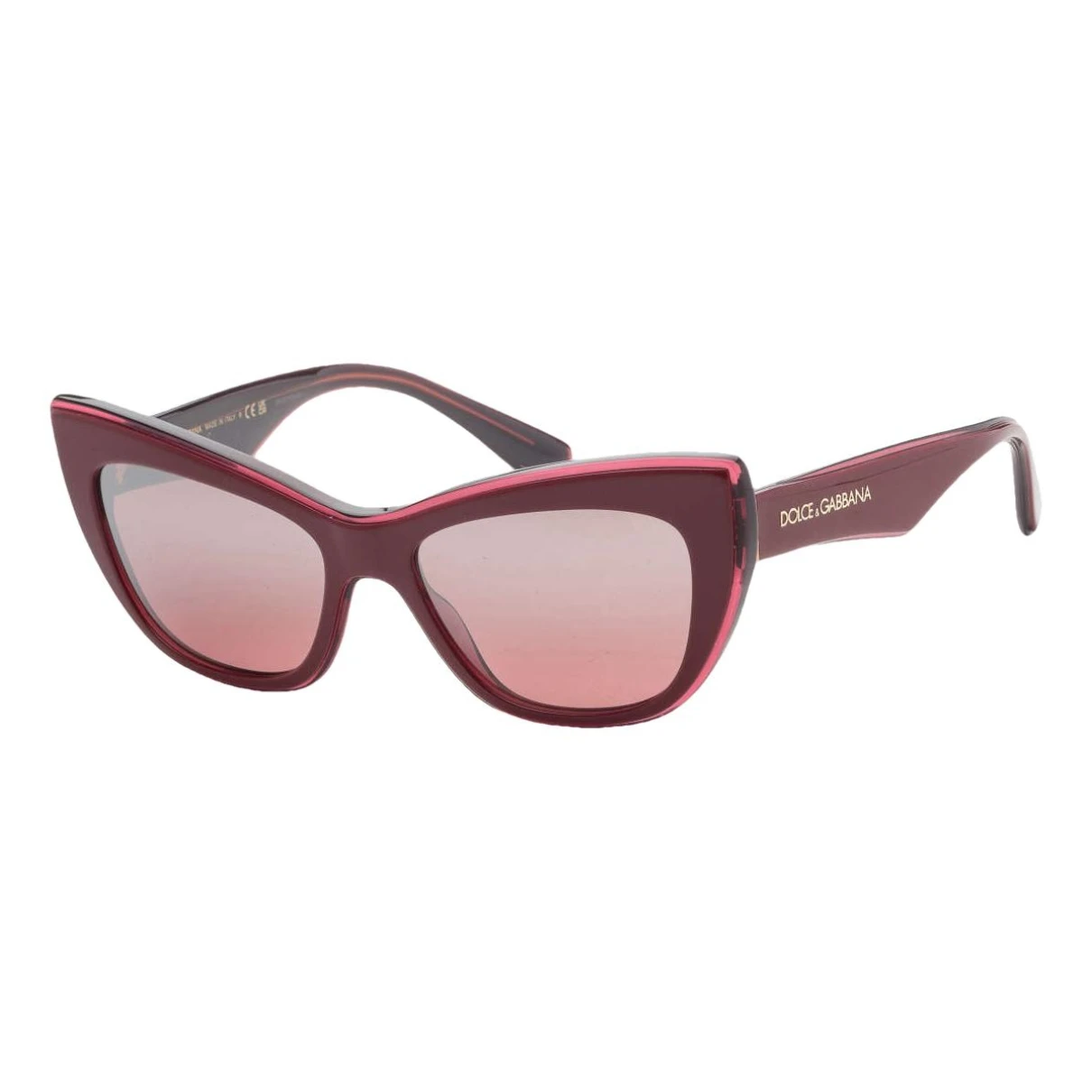 Pre-owned Dolce & Gabbana Oversized Sunglasses In Red