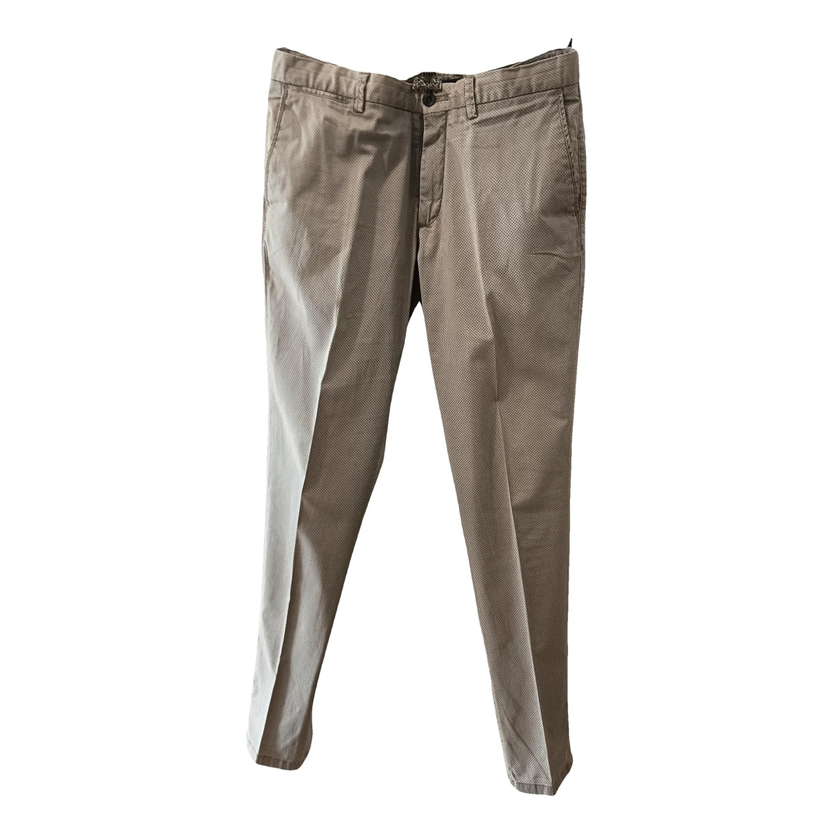 Pre-owned Massimo Dutti Trousers In Beige