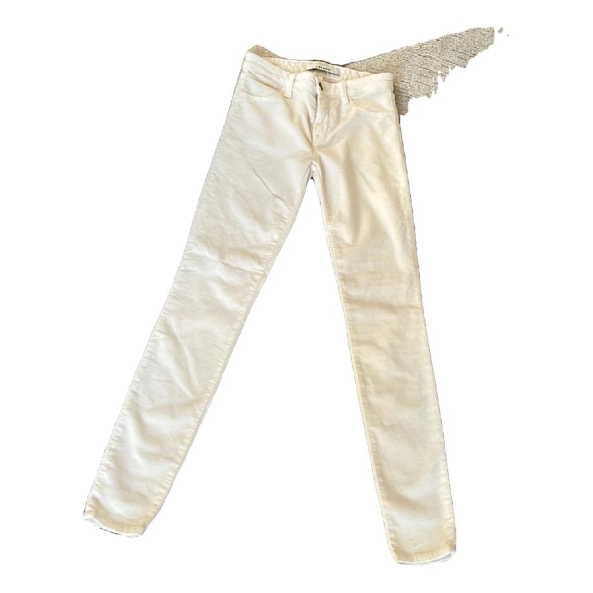 Pre-owned J Brand Slim Pants In White
