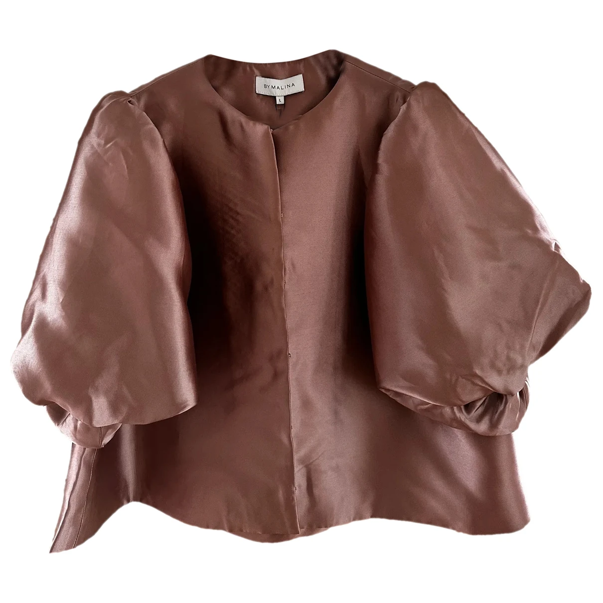 Pre-owned Malina Silk Top In Gold