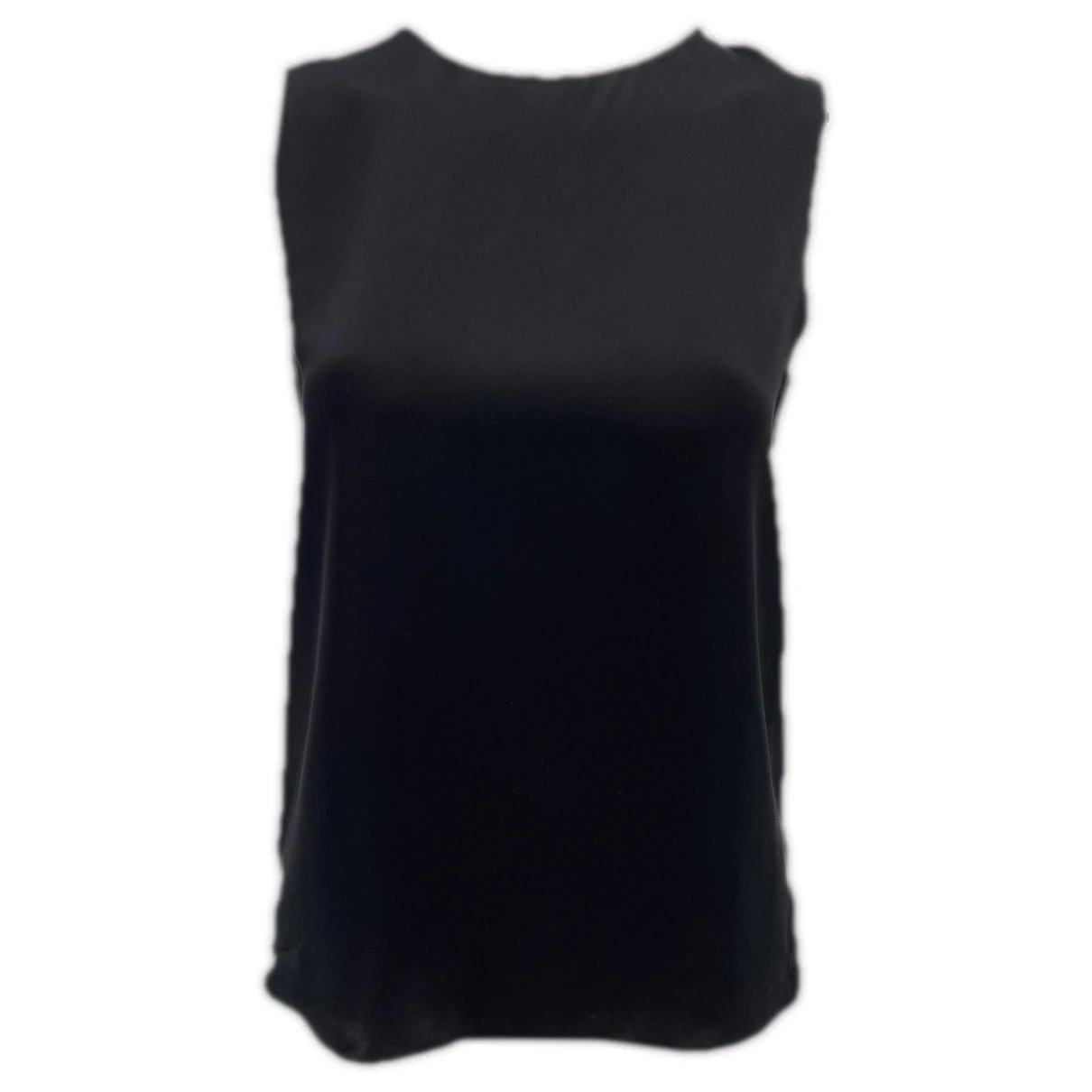 Pre-owned Theory Silk Top In Black