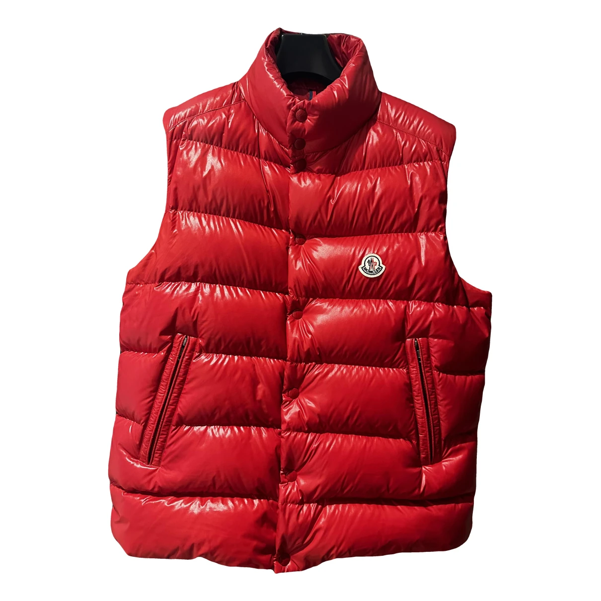 Pre-owned Moncler Sleeveless Vest In Red