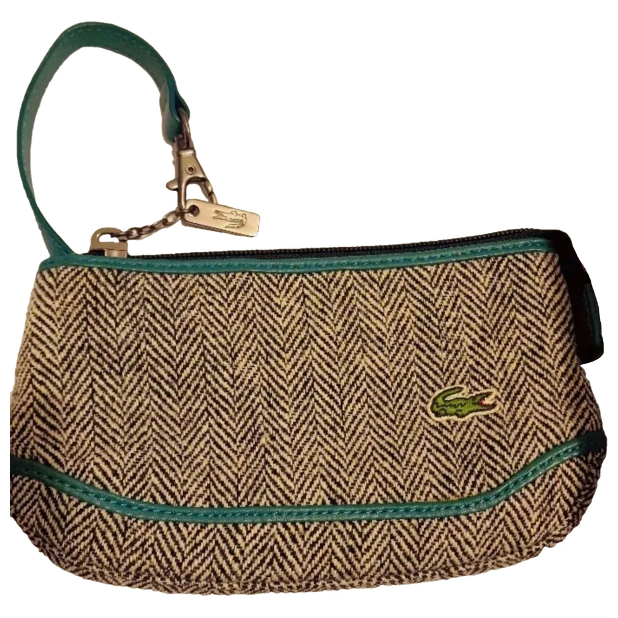 Pre-owned Lacoste Wool Clutch Bag In Multicolour