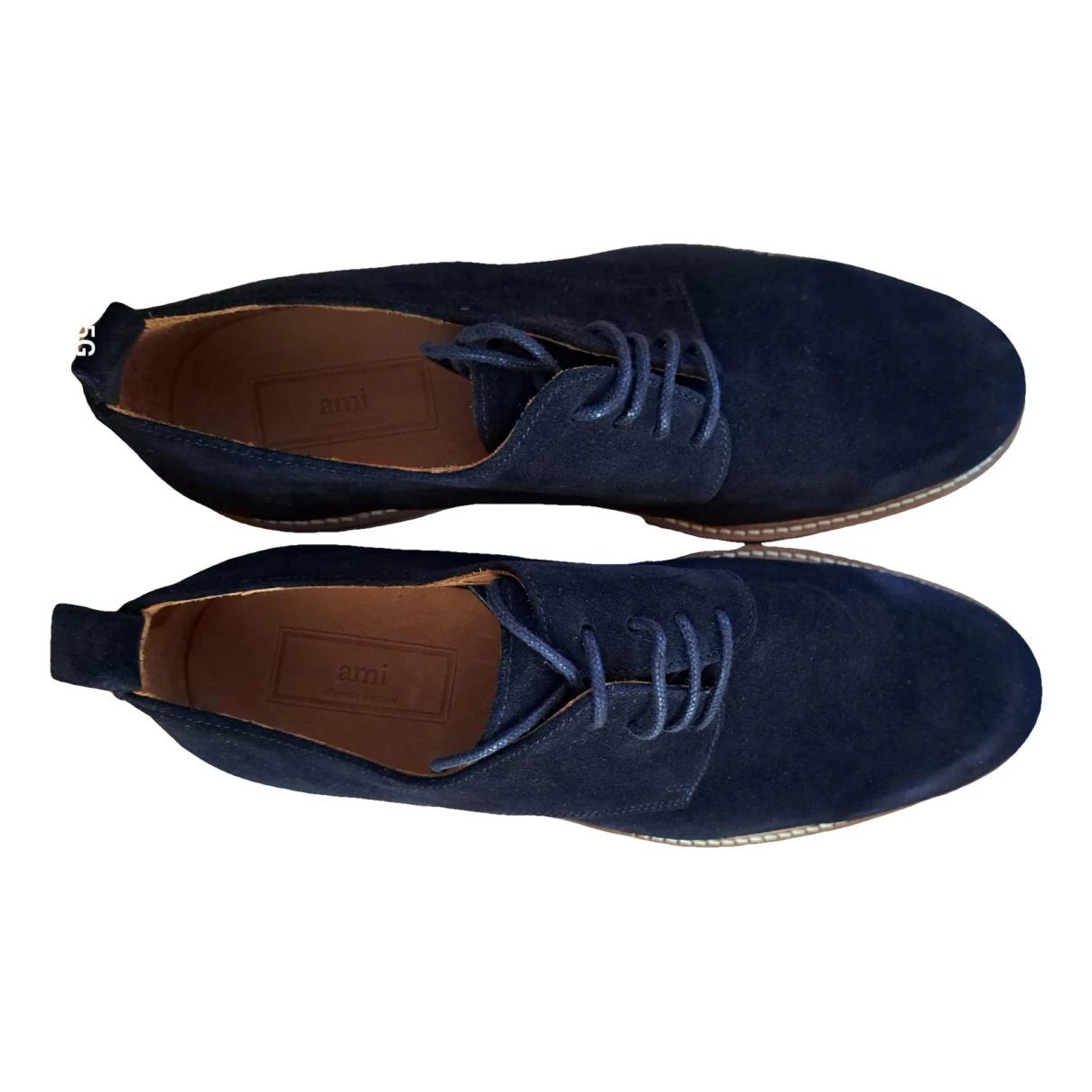 Pre-owned Ami Alexandre Mattiussi Lace Ups In Navy