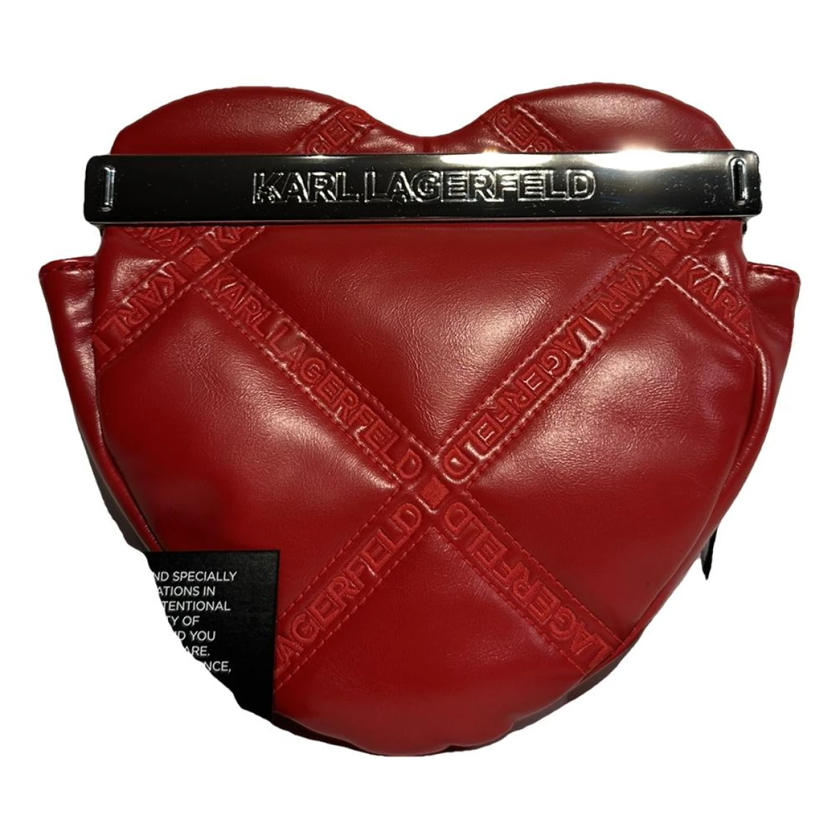 Pre-owned Karl Lagerfeld Leather Handbag In Red