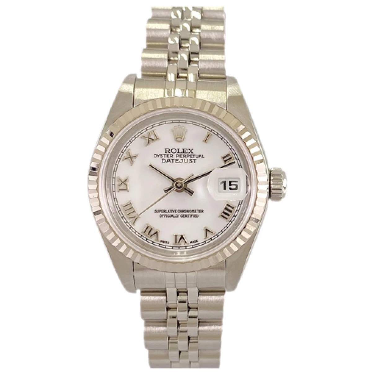 Pre-owned Rolex Watch In White