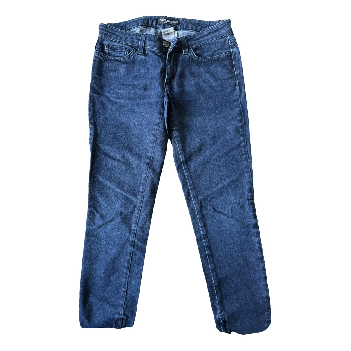 Pre-owned Dolce & Gabbana Slim Pants In Blue