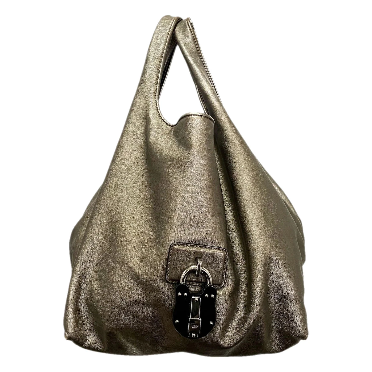 Pre-owned Loewe Leather Tote In Gold