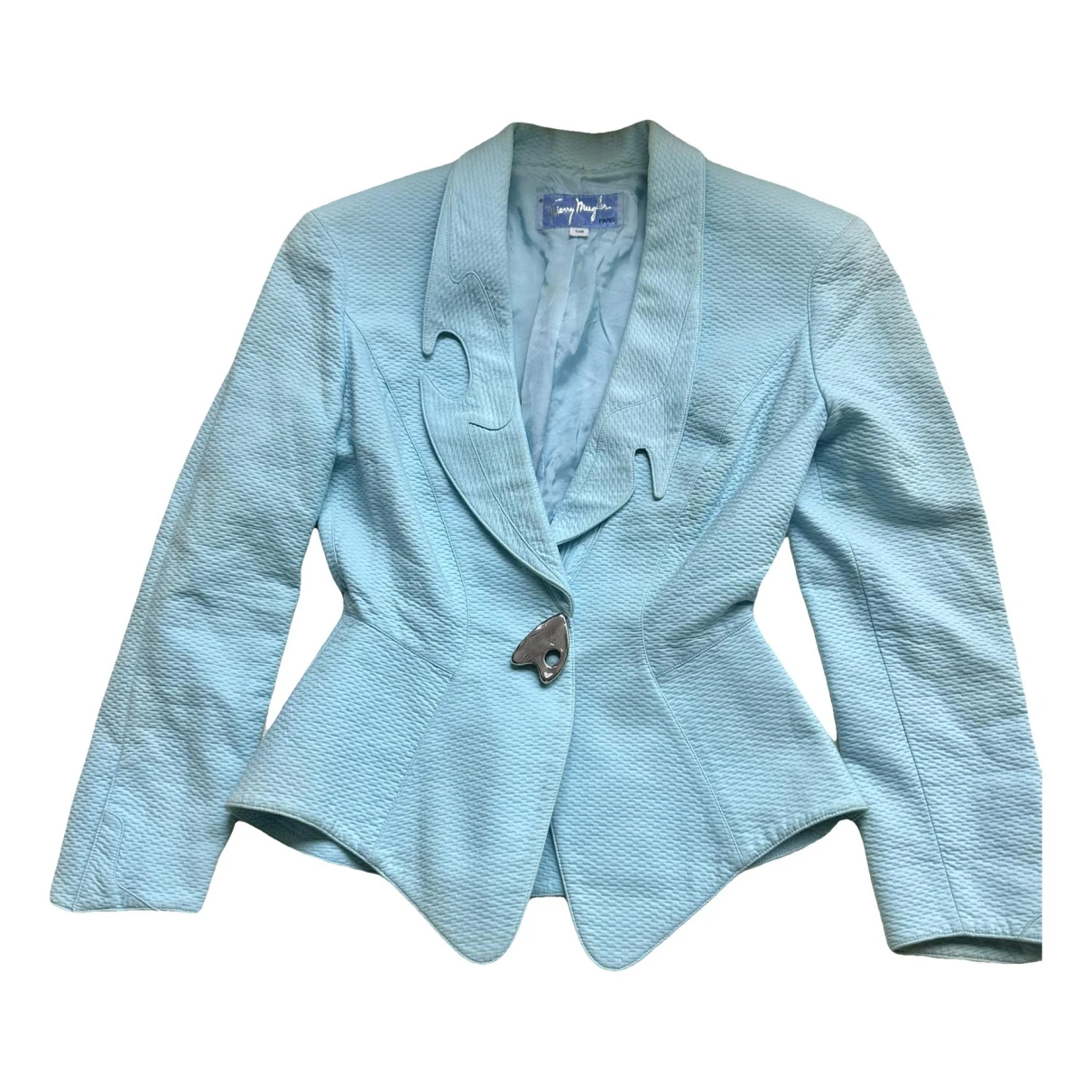 Pre-owned Mugler Suit Jacket In Blue