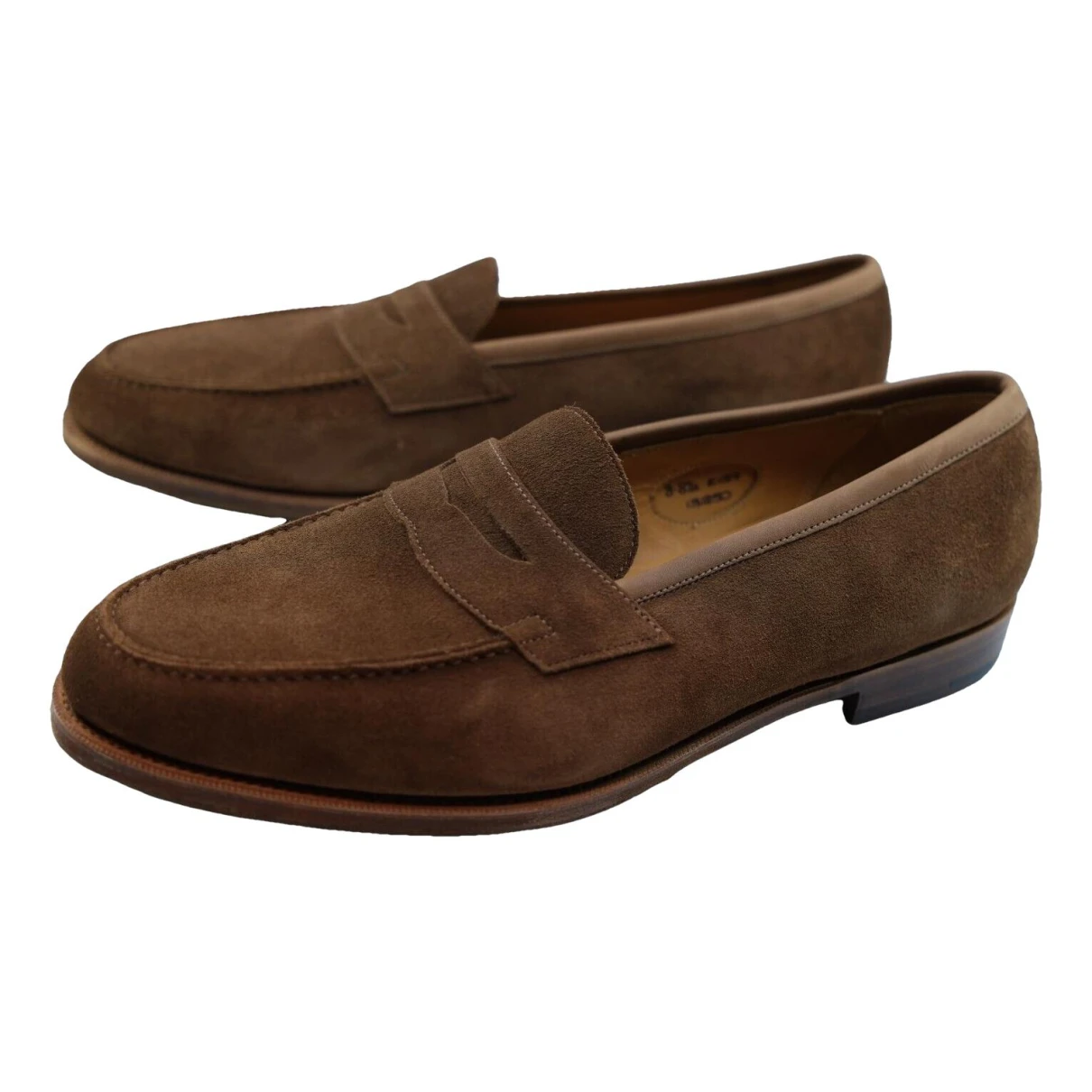 Pre-owned Edward Green Flats In Brown