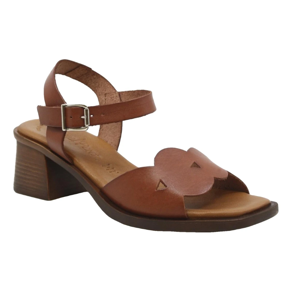 Pre-owned Raquel Allegra Leather Sandals In Brown
