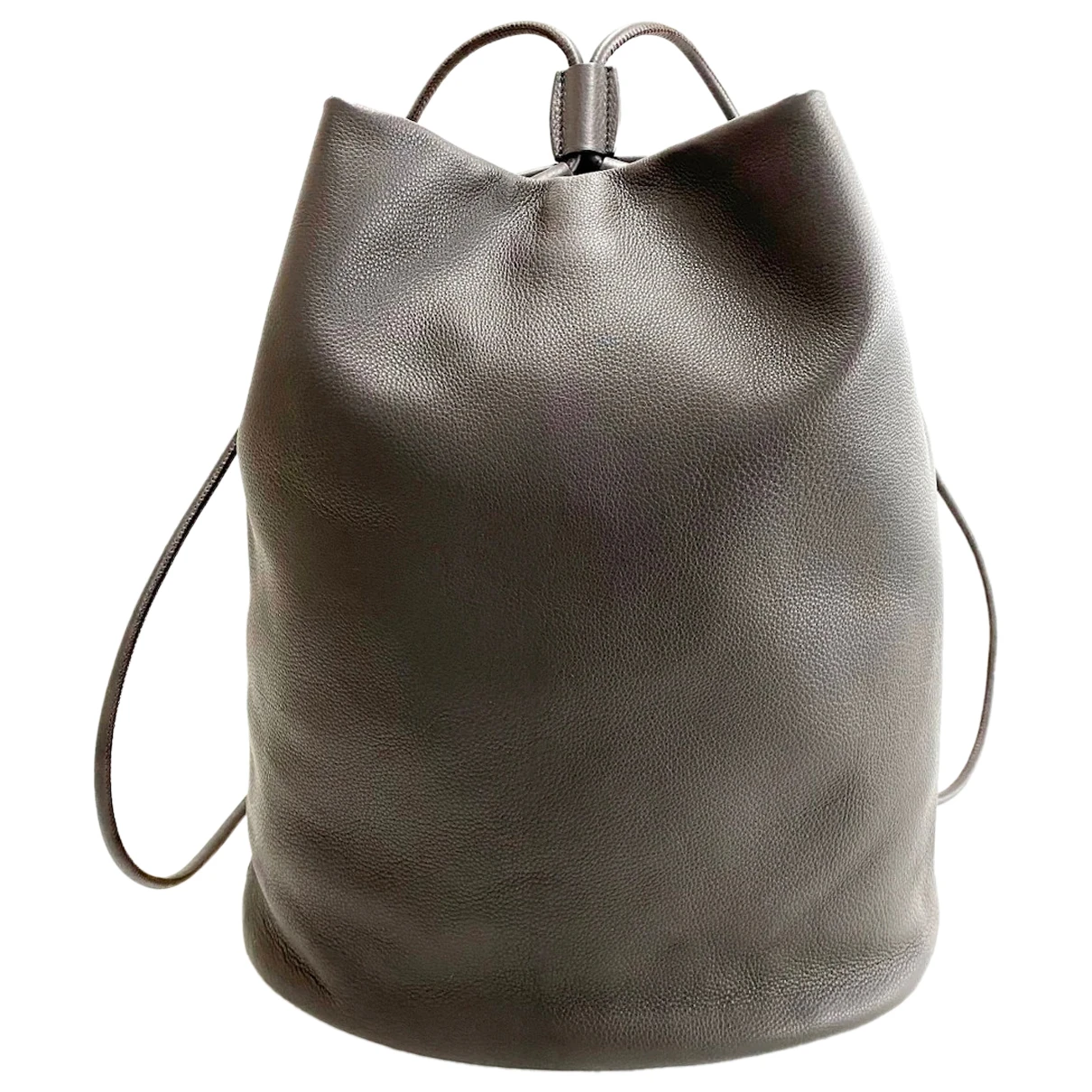 Pre-owned The Row Leather Backpack In Brown